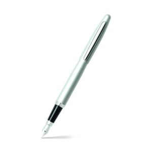 Sheaffer® VFM Strobe Silver Fountain Pen With Chrome Trims - Fine - Image 2
