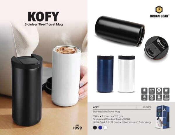 KOFY - 350ml Stainless Steel Travel Mug