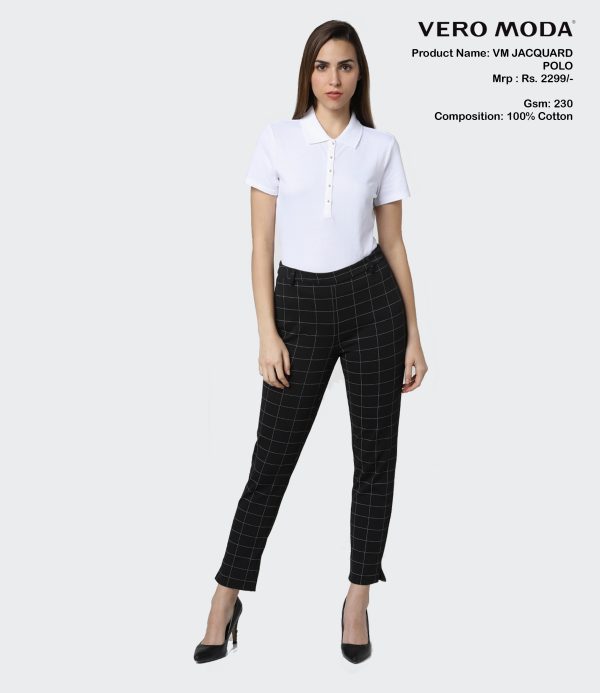 Jacquard Plain Polo T-Shirt - Image 4