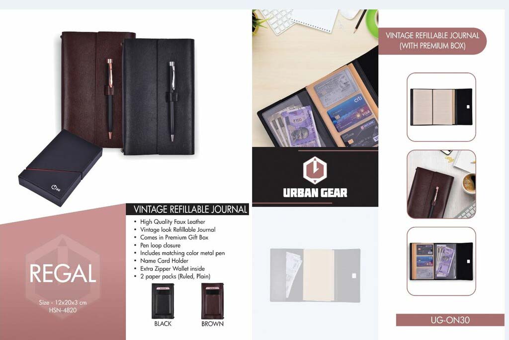 REGAL - Refillable Travel Journal