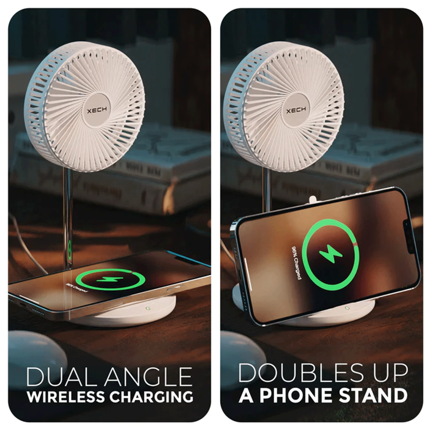 Aerocharge 2-in-1 Fan & Fast Wireless Mobile Charger - Image 5