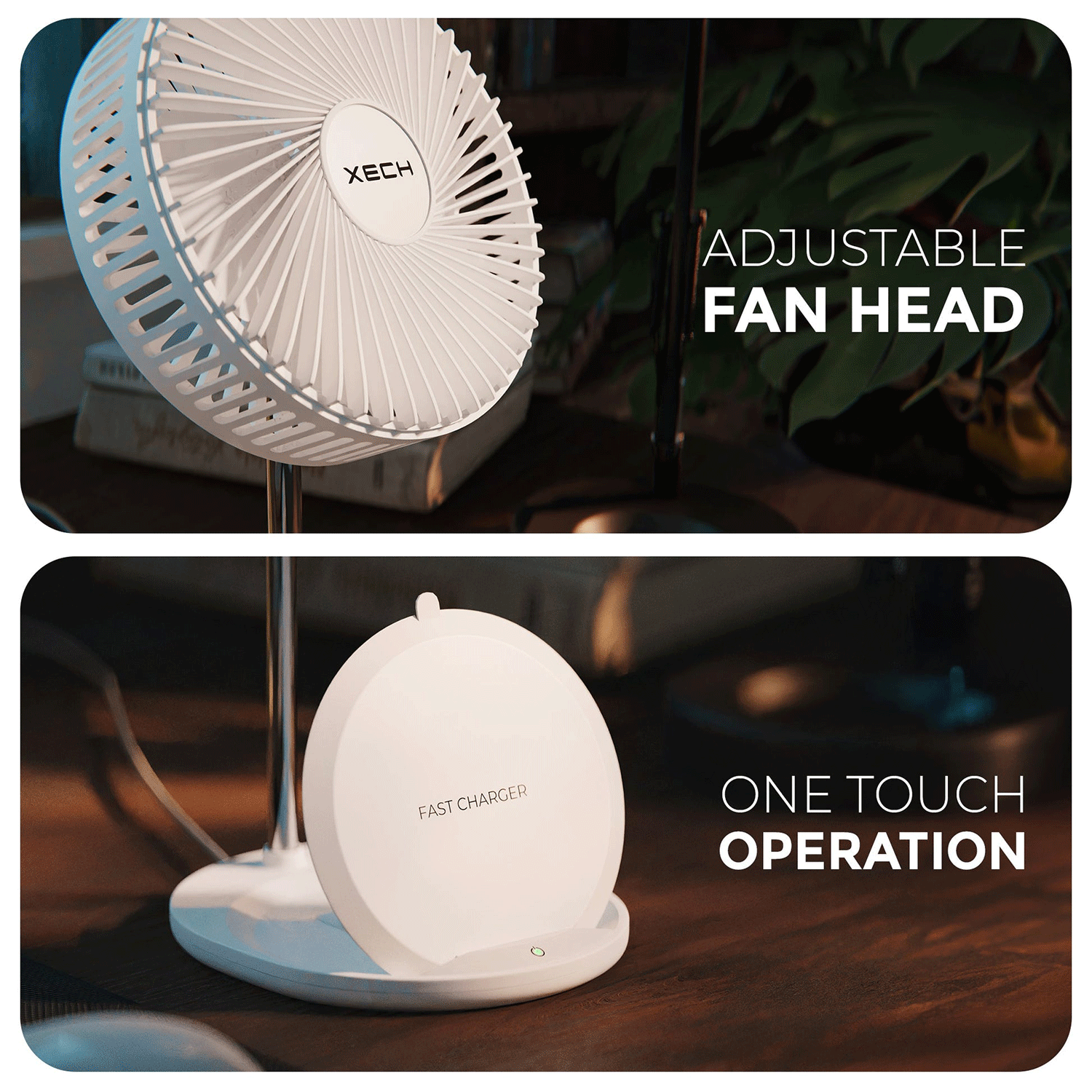 Aerocharge 2-in-1 Fan & Fast Wireless Mobile Charger - Image 6