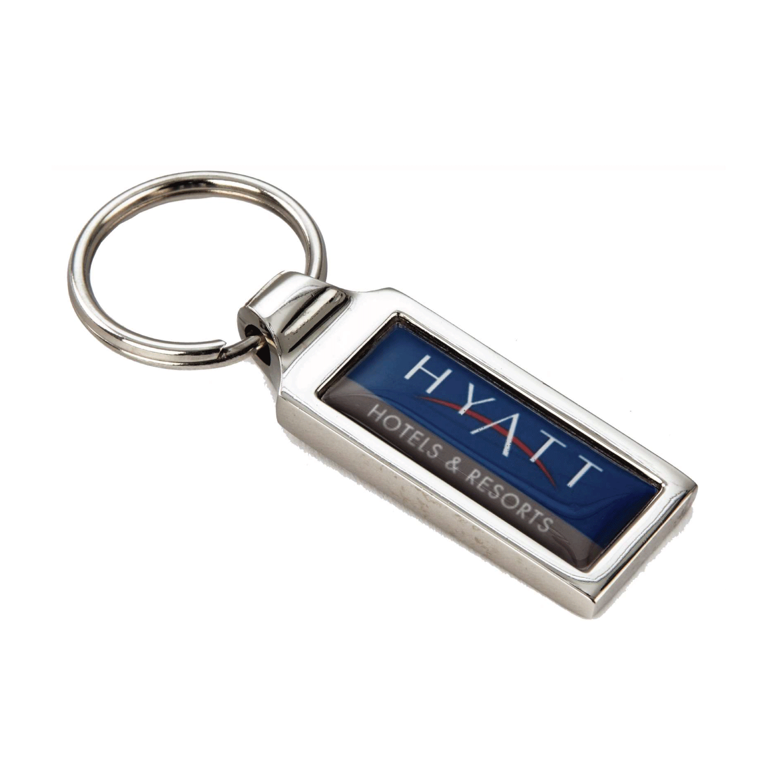 Zinc Die Epoxy Dome Keychain Z264