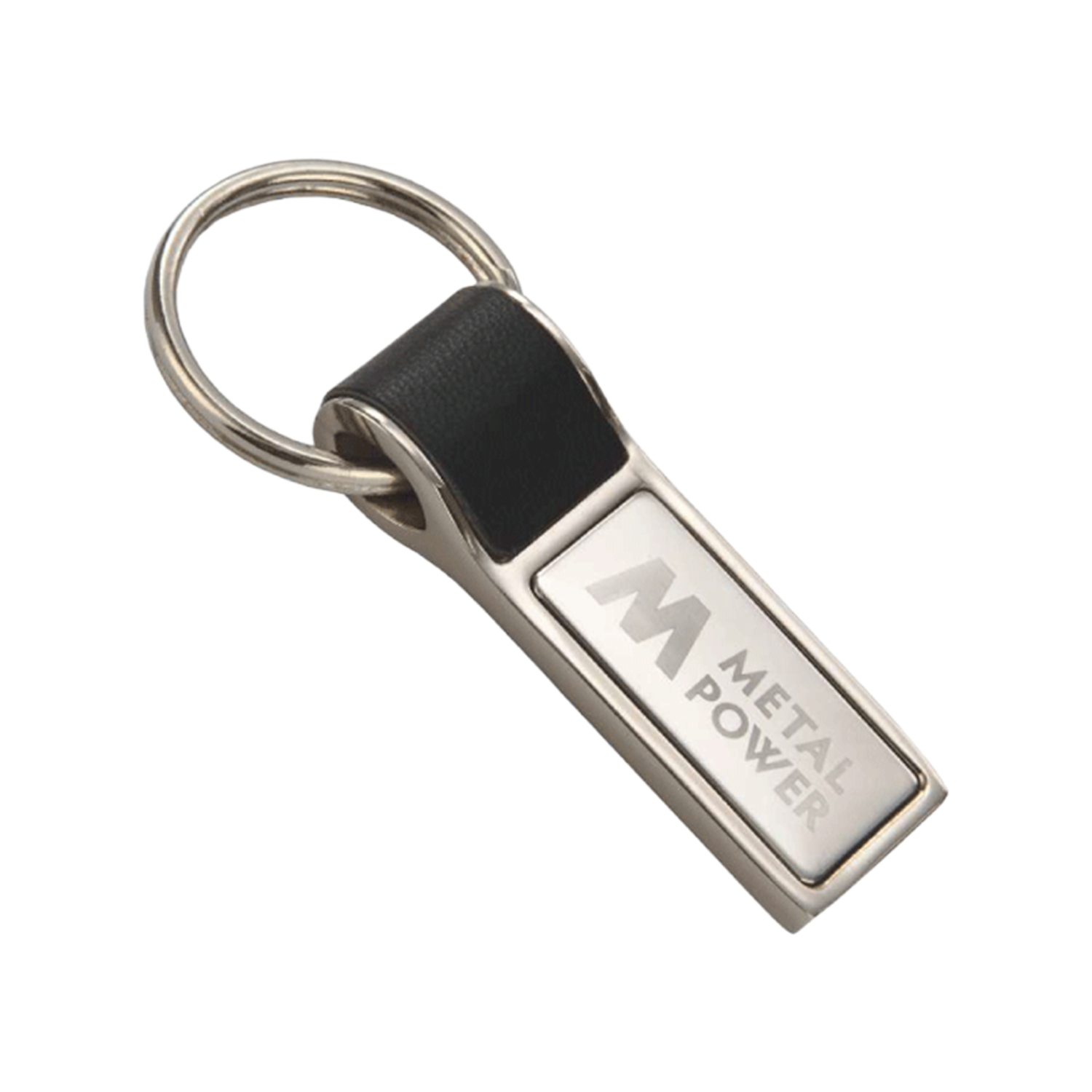 Zinc Die Cast With Leather Keychain L-405