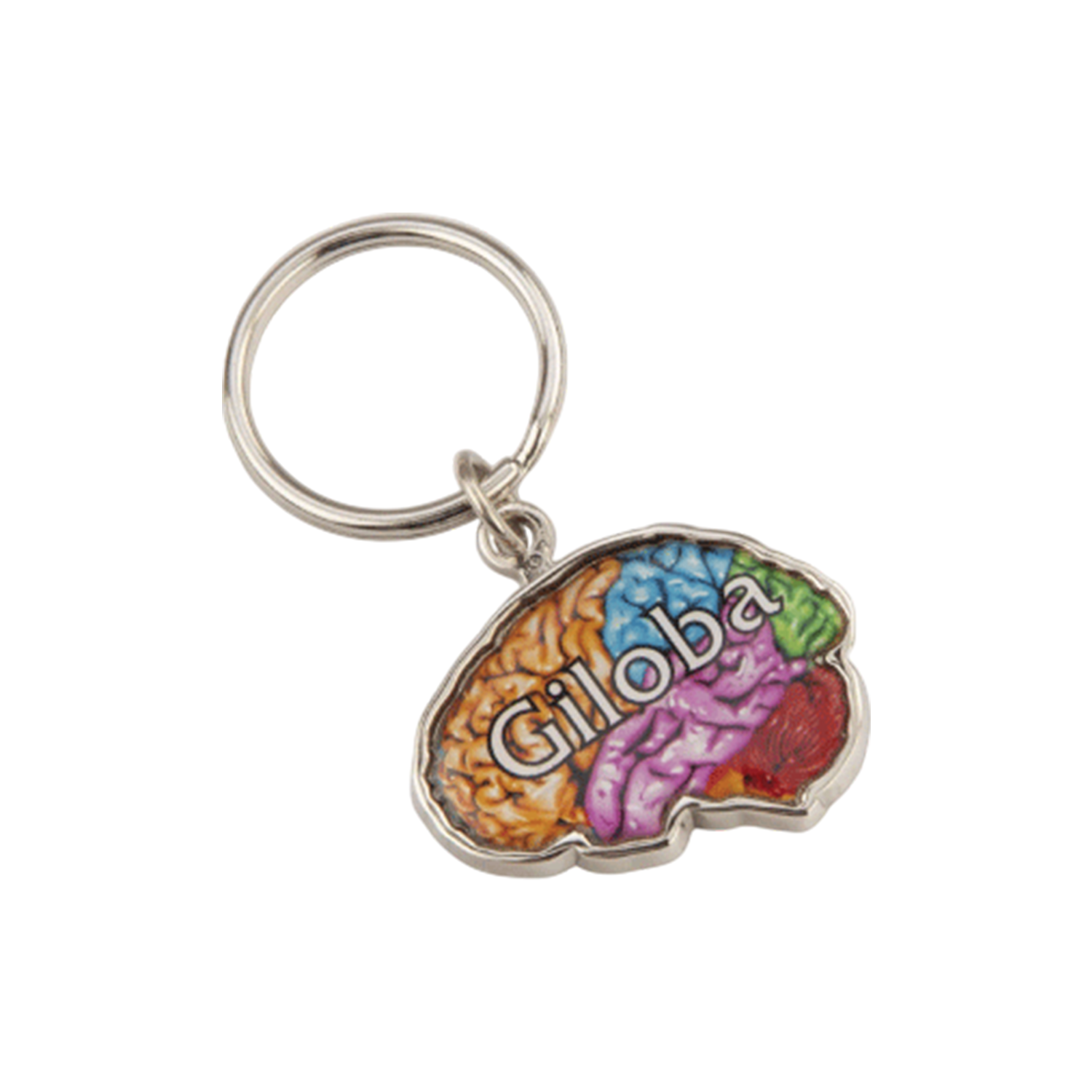 Pharma-Zinc Die Cast With Epoxy Dome Key Chain Z-298