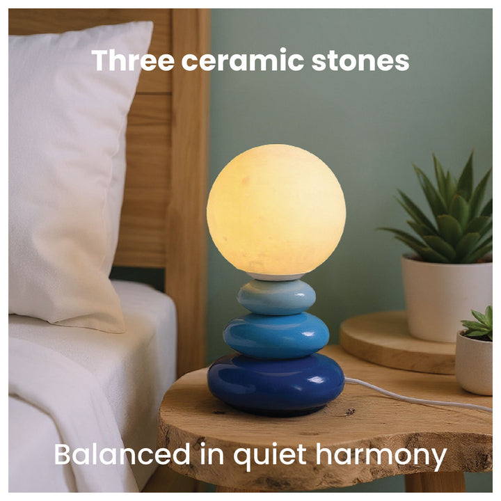 Celeste Ceramic Stone Lamp - Image 3