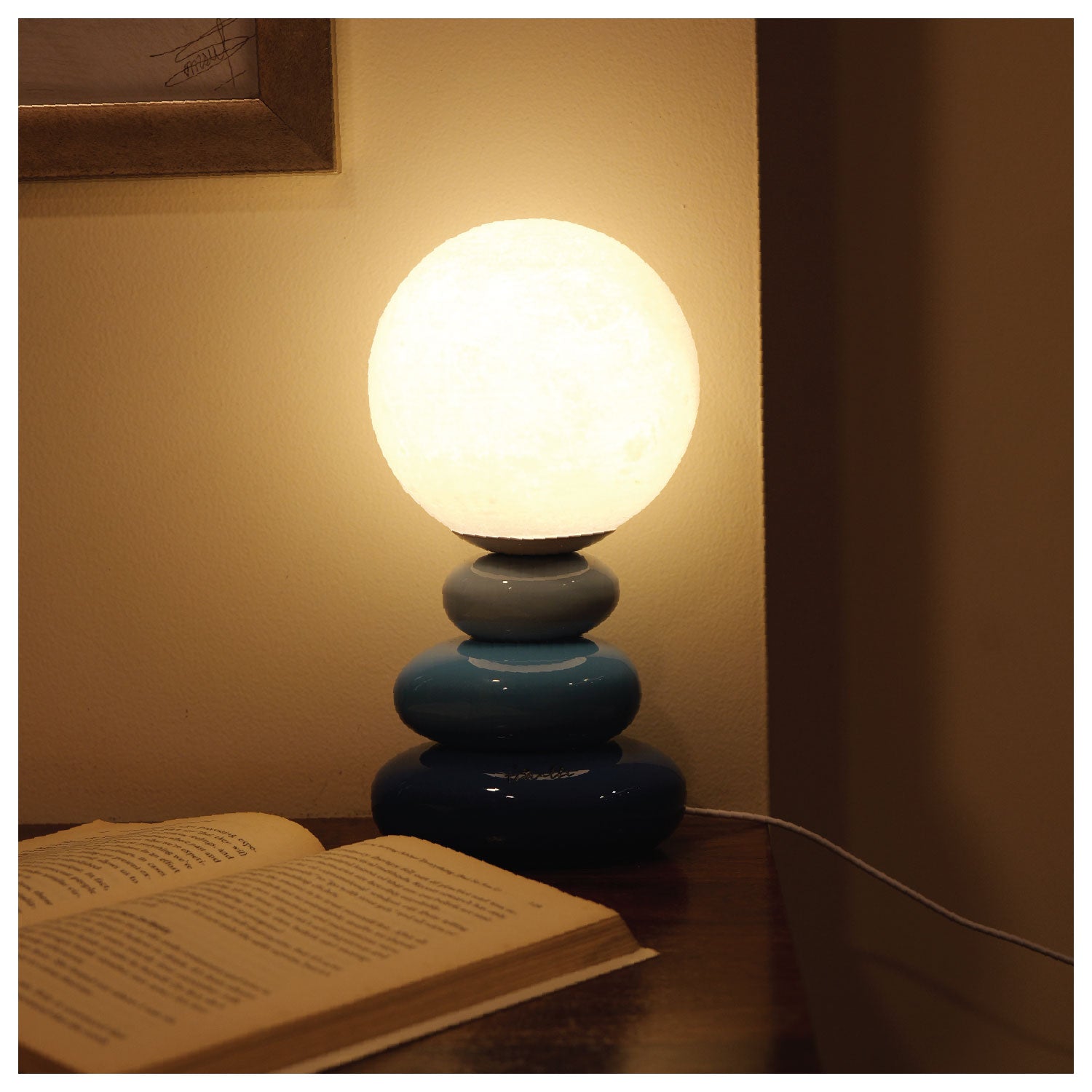 Celeste Ceramic Stone Lamp - Image 5