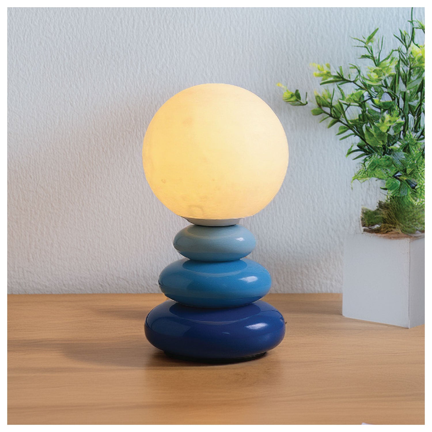 Celeste Ceramic Stone Lamp - Image 2