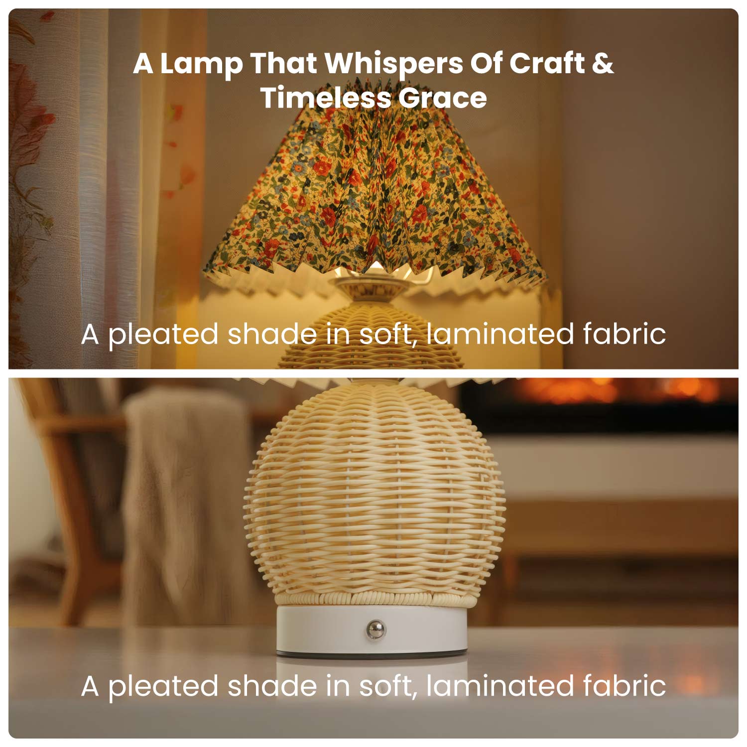Charm Cane Bamboo Lamp - Image 3