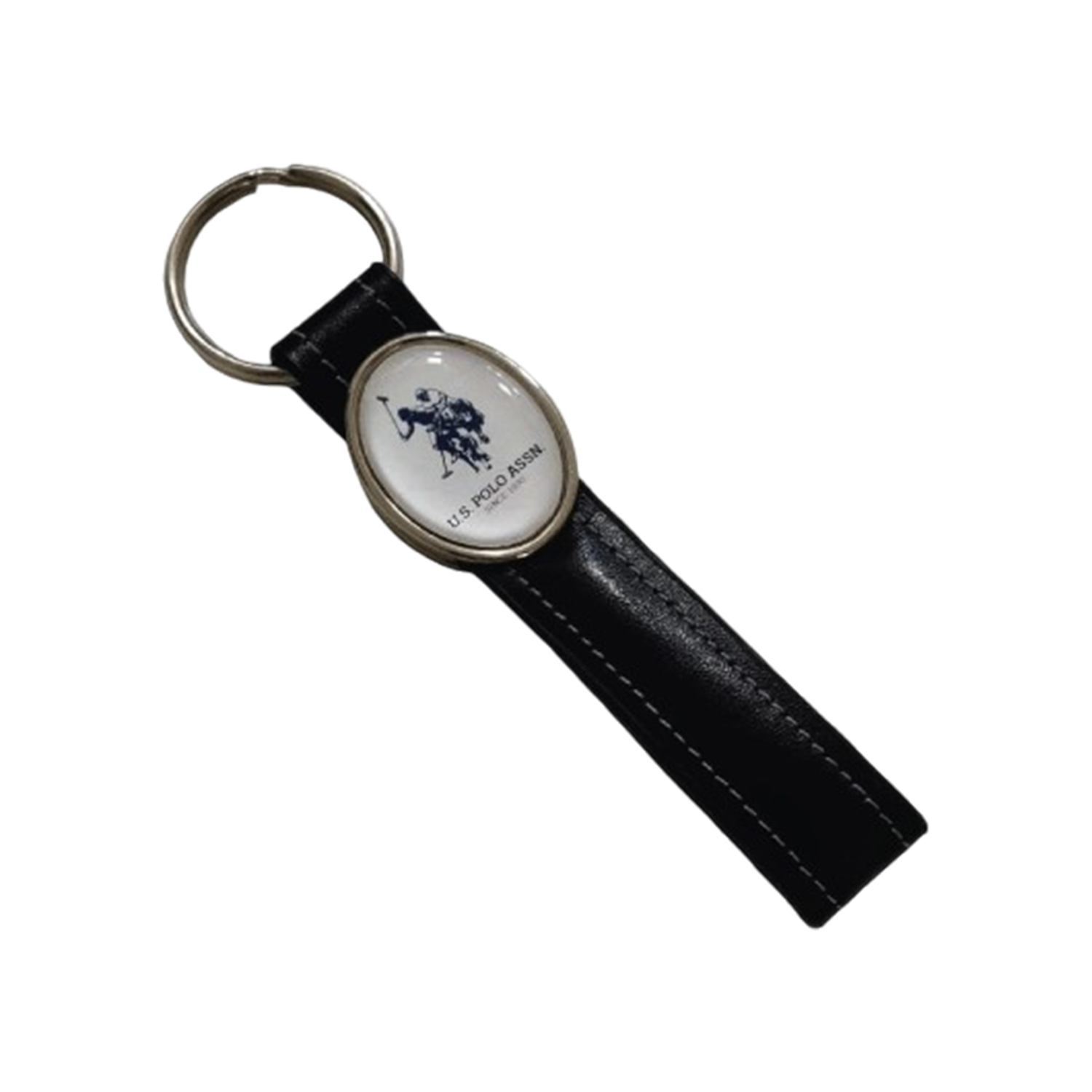Zinc Die Cast With Leather Keychain L-476